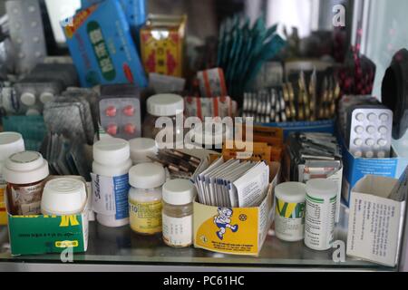 Free health clinic run by the Franciscan Missionaries of Mary.  Medical consultation.  Medication. | usage worldwide Stock Photo