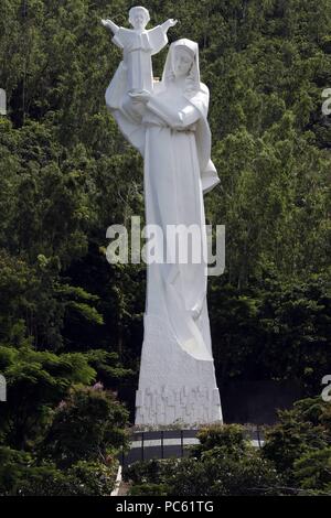 Bai Dau catholic church.  Giant Virgin Mary and Child statue (28 meters). Vung Tau.  Vietnam. | usage worldwide Stock Photo