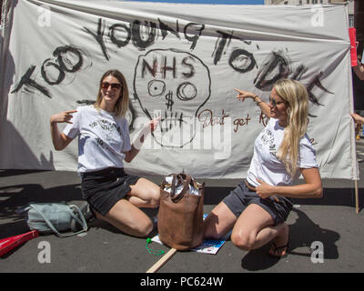 Tens of thousands of people join a huge demonstration to mark the 70th anniversary of the National Health Service.  Featuring: Sally Lindsay Where: London, England, United Kingdom When: 30 Jun 2018 Credit: Wheatley/WENN Stock Photo