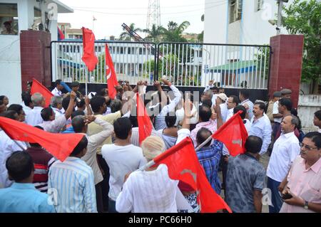 Agartala, Tripura, India. 31st July, 2018. People Seen Marching Towards ...