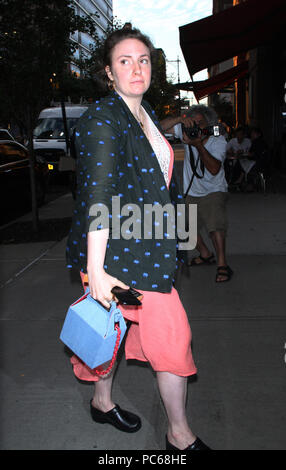 New York, USA. 31st July 2018. Lena Dunham seen in New York City on July 31, 2018. Credit: RW/MediaPunch Credit: MediaPunch Inc/Alamy Live News Stock Photo