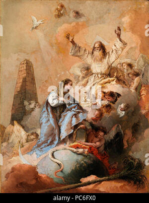 39 Giovanni Battista Tiepolo - Allegory of the Immaculate Conception - NGI.353 Stock Photo