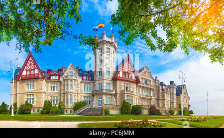 Scenic historic architecture.Cantabria and Santander ...