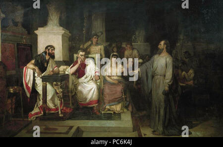 69 Paul and king Agrippa Stock Photo