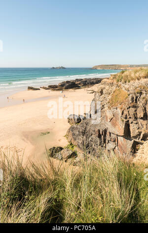 Hot and sunny day at Gwithian Sands, north Cornwall Stock Photo - Alamy