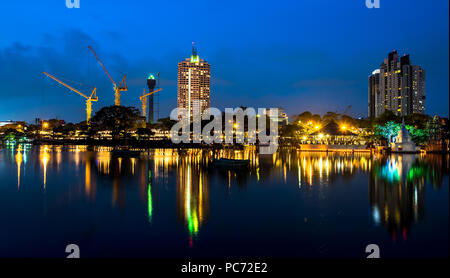 Colombo city skyline, Sri Lanka Stock Photo