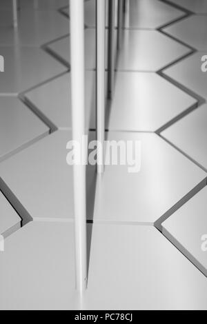 Abstract industrial zigzag pattern sharpness gradient backdrop Stock Photo