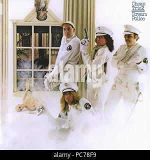Cheap Trick  -  Dream Police - vintage vinyl cover album (Front) Stock Photo