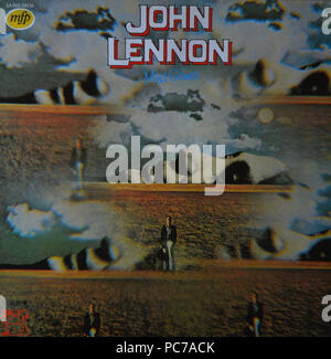 John Lennon   -  Mind Games  -  Vintage vinyl album cover Stock Photo