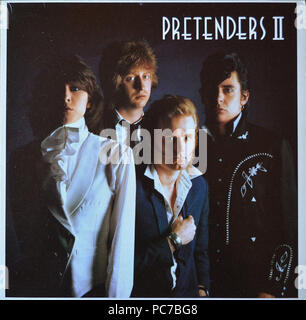 Pretenders   -  Pretenders II  -  Vintage vinyl album cover Stock Photo