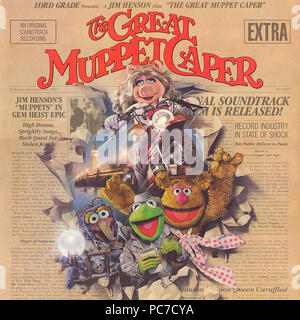 The Great Muppet Caper – Original Motion Picture Soundtrack  -  vintage vinyl cover album (Front) Stock Photo