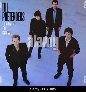 The Pretenders   -  Learning To Crawl  -  Vintage vinyl album cover Stock Photo