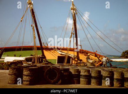 Along the waterfront, Christiansted, Saint Croix, Virgin Islands December 1941 Stock Photo