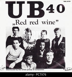 UB40 - Red wine 1983 - Vintage vinyl album cover Stock Photo - Alamy
