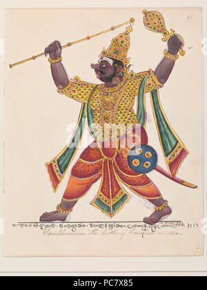 594 The demon Kumbhakarna. Stock Photo