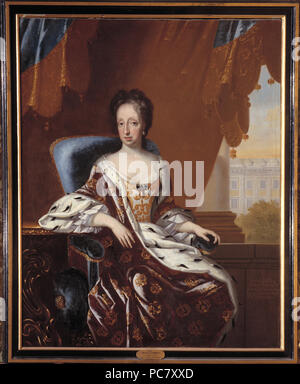 42 Hedvig Eleonora, 1636-1715, prinsessa av Holstein-Gottorp, drottning av Sverige (David von Krafft) - Nationalmuseum - 16095 Stock Photo