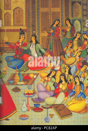 221 Fresco chehel sotoun 1 Stock Photo - Alamy
