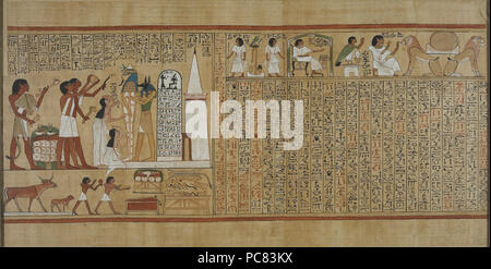 91 Book of the Dead of Hunefer sheet 5 Stock Photo
