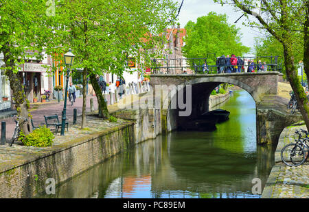 Centre of the Dutch town of Edam in spring a tourist destination in North Holland, The Netherlands Stock Photo