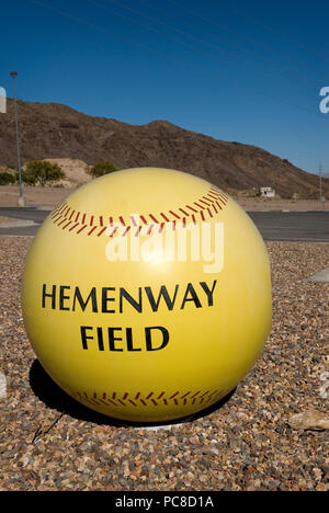 Giant baseball sign at Hemenway Field Boulder City Nevada USA Stock Photo