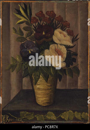 24 Henri Rousseau - Still Life with Flowers (V St. 14) Stock Photo