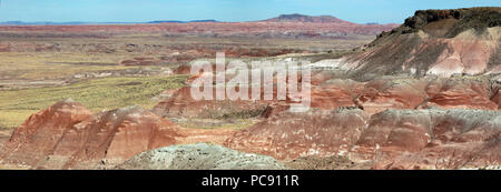 The Painted Desert in the Petrified Forest National Park, AZ Stock Photo