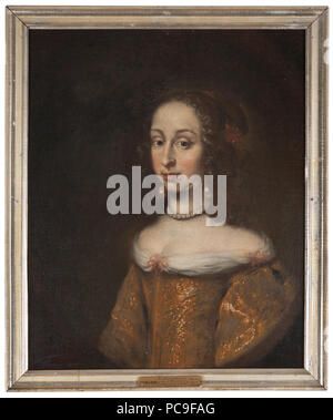 42 Hedvig Eleonora, 1636-1715, prinsessa av Holstein-Gottorp, drottning av Sverige (Juriaen Ovens) - Nationalmuseum - 15966 Stock Photo