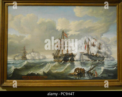 192 Episodio della battaglia navale di Lissa Stock Photo