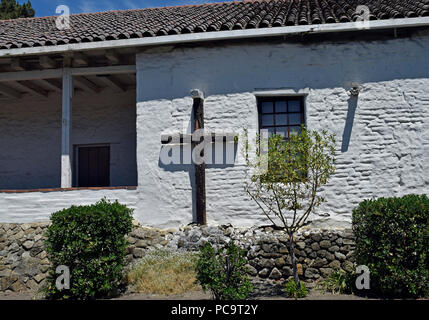 Mission San Jose Bicentennial Park cross,, Fremont, California Stock Photo