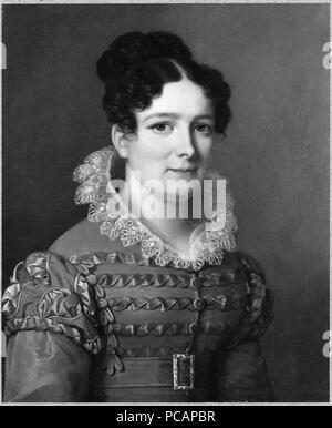 36 Fredrika Dorotea Vilhelmina av Baden (1781-1826), Sveriges drottning (Franz Seraph Stirnbrand) - Nationalmuseum - 39714 Stock Photo