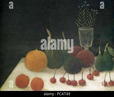 24 Henri Rousseau - Still Life with Cherries (V St. 8) Stock Photo