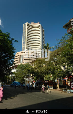 Old structure of Share market Bombay Stock Exchange Building Mumbai, Maharashtra, India. Stock Photo