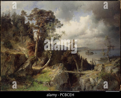 85 Swedish Landscape. Motif from Kolmården (Alfred Wahlberg) - Nationalmuseum - 18029 Stock Photo