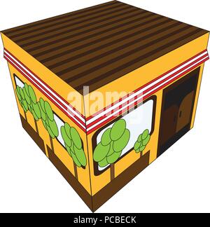 isometric store building construction icon Stock Vector Image & Art - Alamy