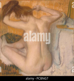 18 Edage Degas - Woman Combing her Hair - Hermitage ОР-42154 Stock Photo