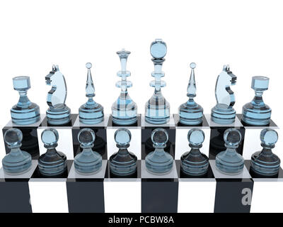 Chess 90 Degree Board, Conceptual, Photorealism Stock Photo