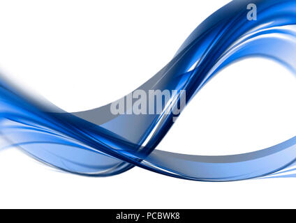 Light blue art, abstract, modern and futuristic wave Stock Photo