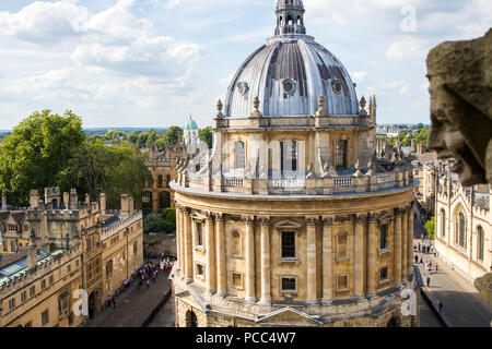 High Angle View Of Radcliffe Camera Building In Oxford Stock Photo