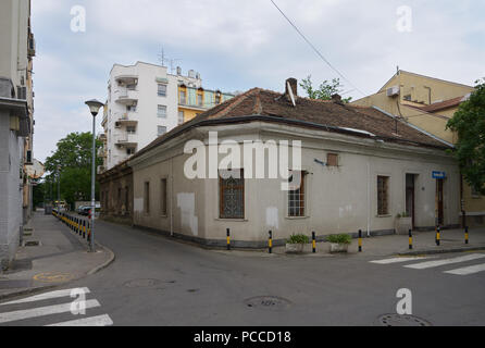 Belgrade, Serbia - May 04, 2018: Old house on Solunska street. Stock Photo