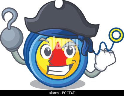 Pirate yoyo character cartoon style Stock Vector
