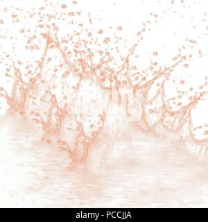 orange watercolor water splash patter, vector illustration Stock Vector