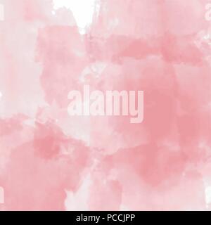 red watercolor cloudscape pattern, vector illustration Stock Vector