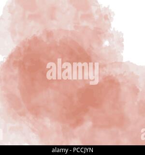 red watercolor cloudscape background pattern, vector illustration Stock Vector