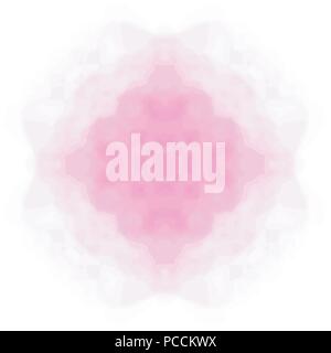 pink watercolor blurred cloud symmetry stain pattern, vector illustration Stock Vector