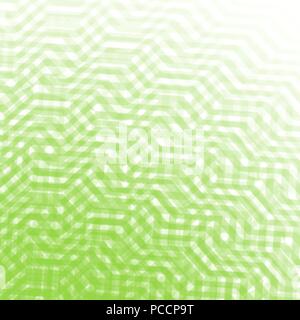 green abstract rippled waves retro wallpaper pattern, vector illustration Stock Vector