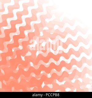 Contrast orange and white curved waves pattern. Abstract corporate wavy ...