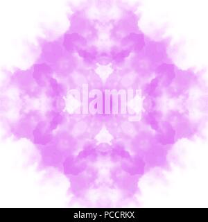 pink watercolor mandala ornate pattern, vector illustration Stock Vector