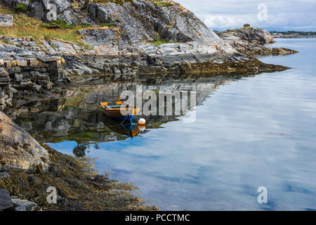 Beautiful landscape on the coast of famous Atlantic Ocean Road -  Atlanterhavsveien , More og Romsdal county, Norway. Stock Photo