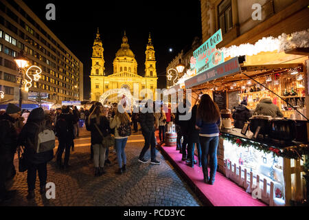 Christmas markets, Budapest, Hungary, Europe Stock Photo