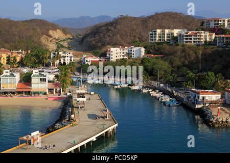 Santa Cruz Port, Huatulco, State of Oaxaca, Mexico, North America Stock Photo